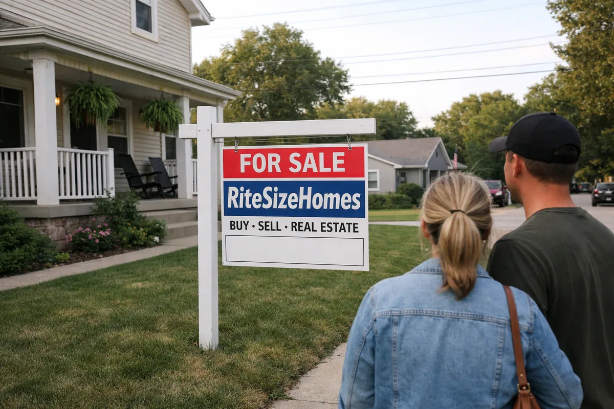 Home buyers viewing a RiteSizeHomes property in Walworth County